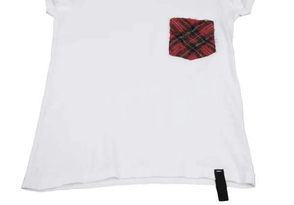 s'yte Checker Wool Pocket Design T-shirt K-167936_013