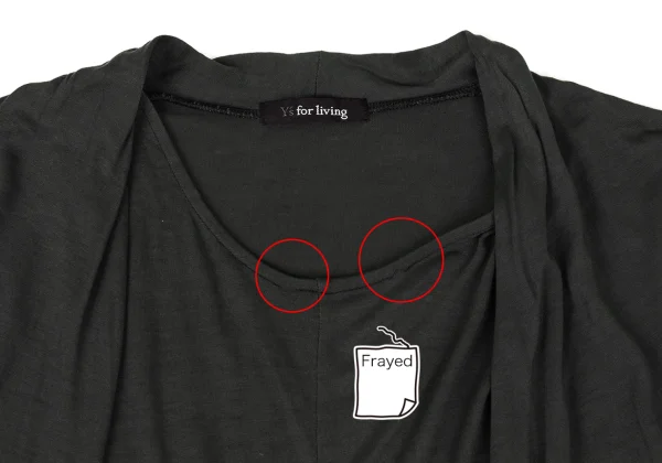 Y's for living Rayon Tuck-neck Design T-shirt K-167937_004