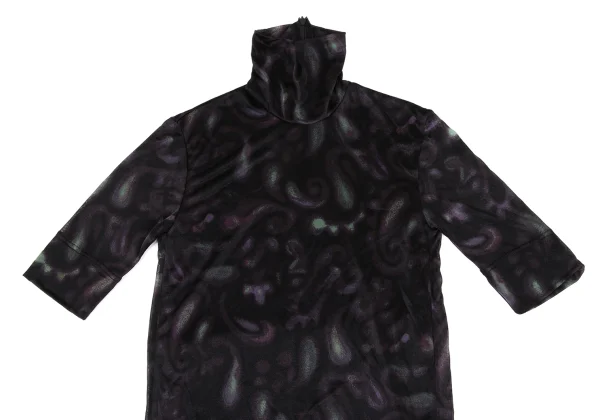 TAKESHI KOSAKA by Y's Pink Label Paisley Sheer High-neck Top K-167938_003