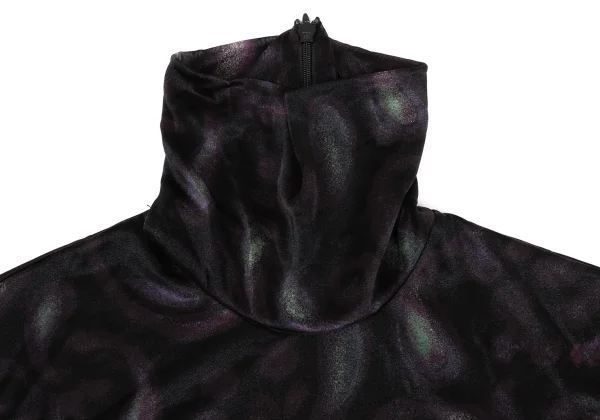 TAKESHI KOSAKA by Y's Pink Label Paisley Sheer High-neck Top K-167938_004