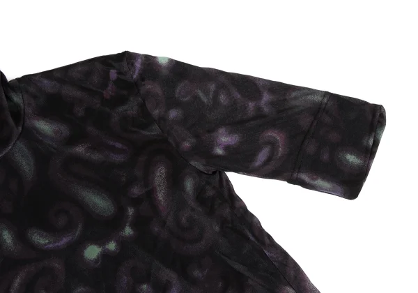 TAKESHI KOSAKA by Y's Pink Label Paisley Sheer High-neck Top K-167938_005