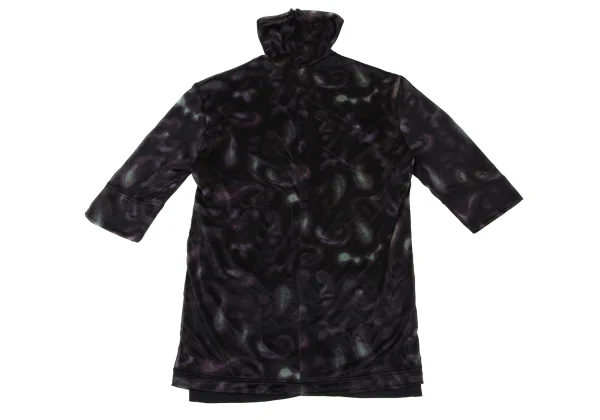 TAKESHI KOSAKA by Y's Pink Label Paisley Sheer High-neck Top K-167938_009