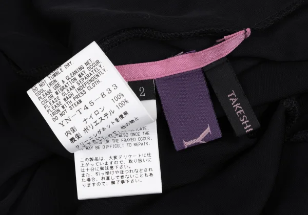 TAKESHI KOSAKA by Y's Pink Label Paisley Sheer High-neck Top K-167938_014