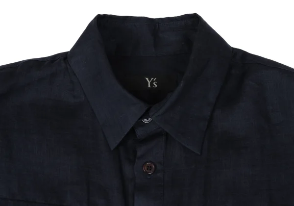 Y's Linen Wide Long Sleeve Shirt K-167940_003
