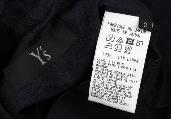 Y's Linen Wide Long Sleeve Shirt K-167940_013