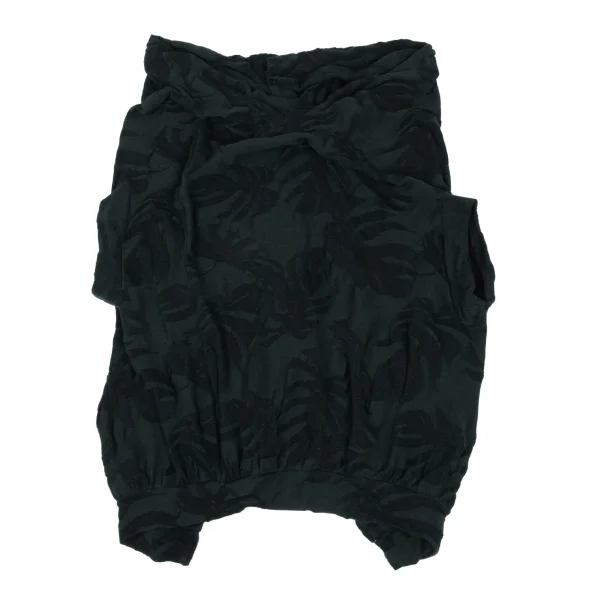 Y's Botanical Woven Back-open Knit Top K-167943_002