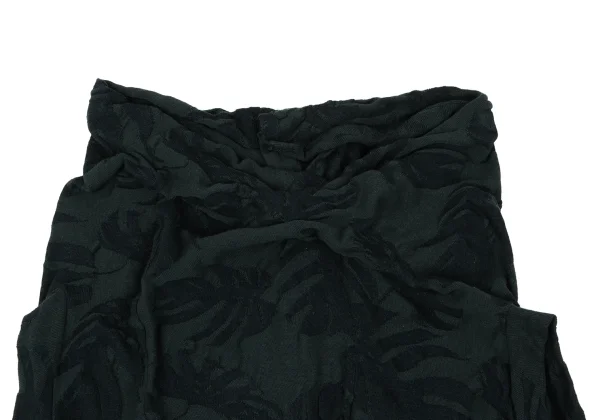 Y's Botanical Woven Back-open Knit Top K-167943_003