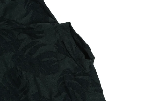 Y's Botanical Woven Back-open Knit Top K-167943_004