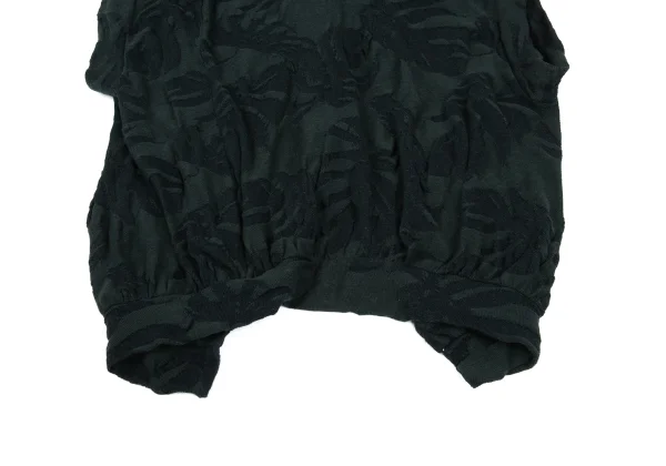 Y's Botanical Woven Back-open Knit Top K-167943_005