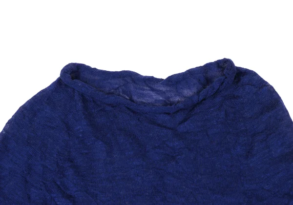 Y's Linen Blended Bi-color Switching Knit Top K-167944_003