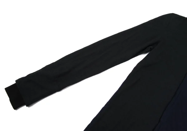 Y's Wool Bi-color Switching Rib-cuff Design Knit Top K-167946_007