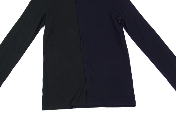Y's Wool Bi-color Switching Rib-cuff Design Knit Top K-167946_009