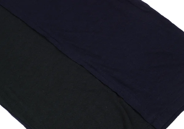 Y's Wool Bi-color Switching Rib-cuff Design Knit Top K-167946_010