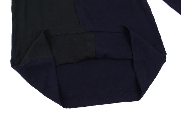 Y's Wool Bi-color Switching Rib-cuff Design Knit Top K-167946_011