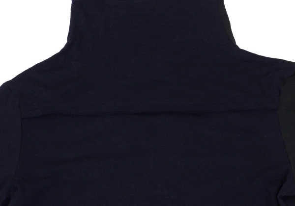 Y's Wool Bi-color Switching Rib-cuff Design Knit Top K-167946_013