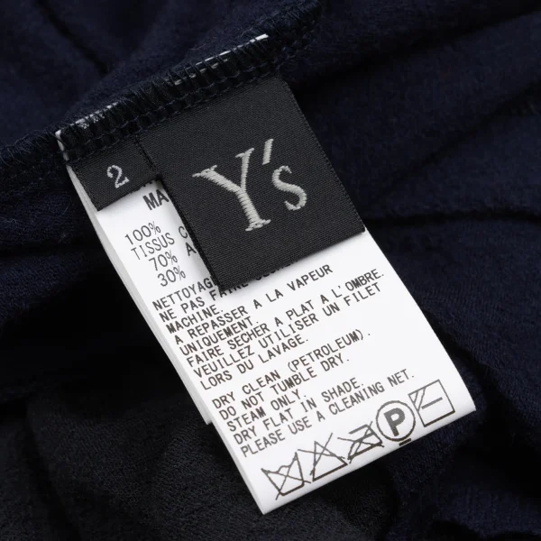 Y's Wool Bi-color Switching Rib-cuff Design Knit Top K-167946_017