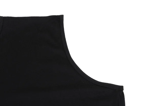 Y's Cotton Blend Pleated Hem Switching Tank Top K-167947_005