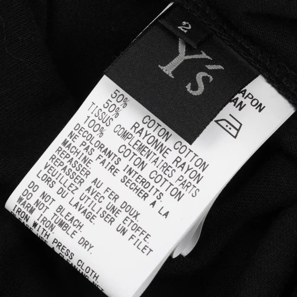 Y's Cotton Blend Pleated Hem Switching Tank Top K-167947_012