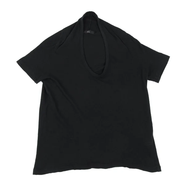 Y's Cotton Switching Hem U-neck T-shirt K-167948_002