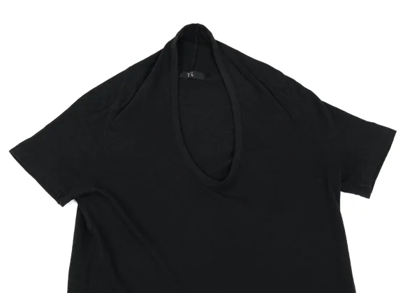 Y's Cotton Switching Hem U-neck T-shirt K-167948_003