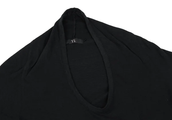 Y's Cotton Switching Hem U-neck T-shirt K-167948_004