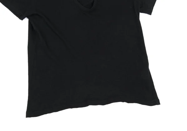 Y's Cotton Switching Hem U-neck T-shirt K-167948_006