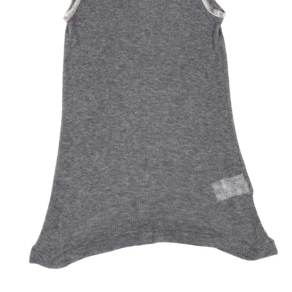 Y's Cashmere Blend Piping Design Rib Tank Top K-167950_006