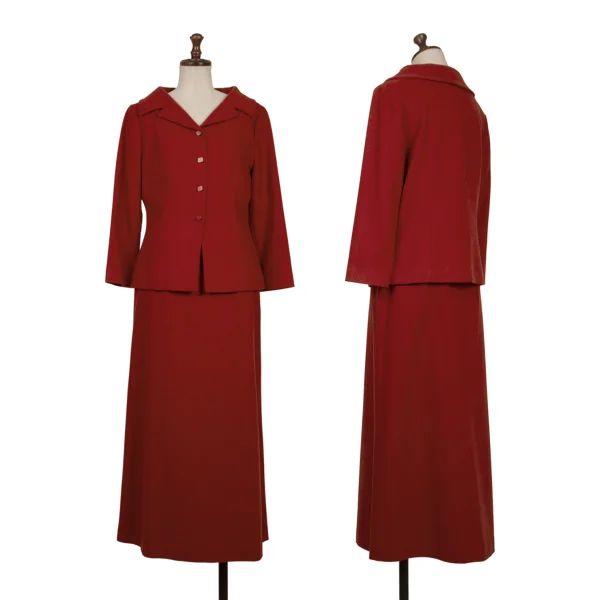 Sybilla Wool Blend Jacket & Skirt Red 40 63-90 K-167954_001