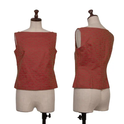 Sybilla Cotton Stitch Design Sleeveless Top