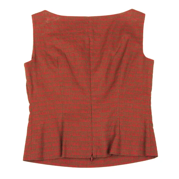 Sybilla Cotton Stitch Design Sleeveless Top K-167955_008