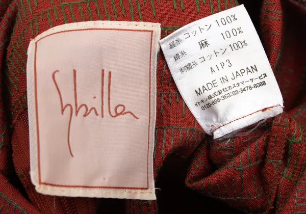 Sybilla Cotton Stitch Design Sleeveless Top K-167955_014