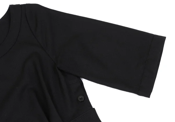 MHL Wool Button Design Short Sleeve Dress K-167958_010