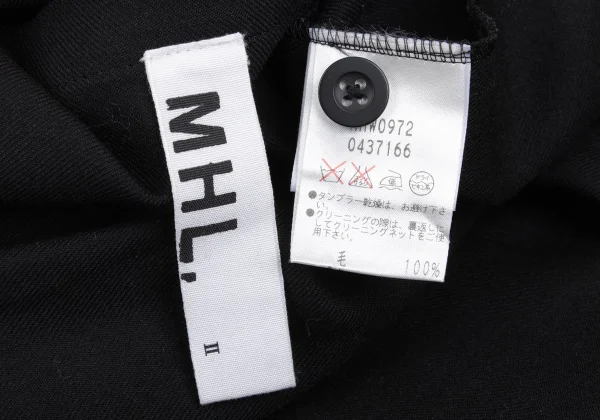 MHL Wool Button Design Short Sleeve Dress K-167958_018