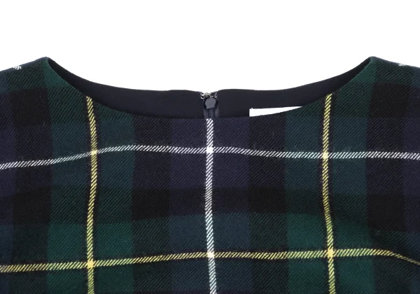 MACKINTOSH PHILOSOPHY Wool Check 3/4 Sleeve Dress K-167959_004