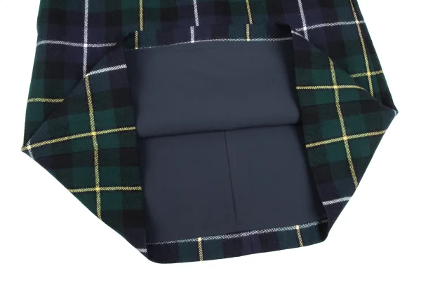 MACKINTOSH PHILOSOPHY Wool Check 3/4 Sleeve Dress K-167959_010