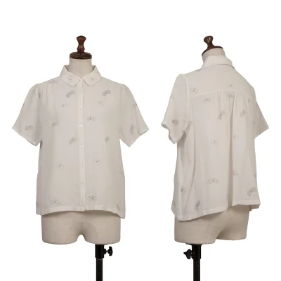 mina perhonen Butterfly Stitch Short Sleeve Shirt