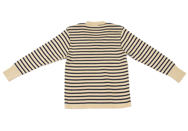 45rpm 45R Wool Striped V-neck Knit Sweater K-167961_009