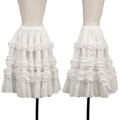 COMME des GARCONS Cotton Tulle Ruffle Skirt