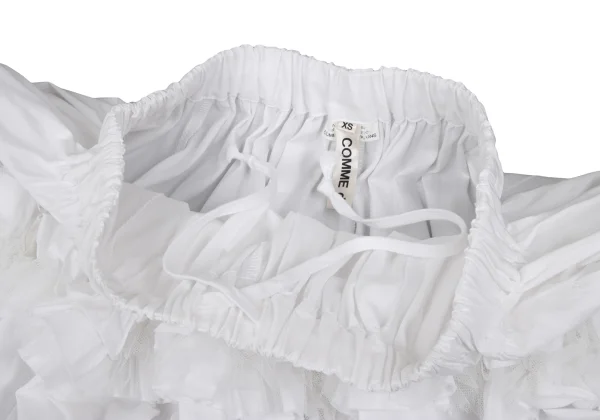 COMME des GARCONS Cotton Tulle Ruffle Skirt K-167963_004