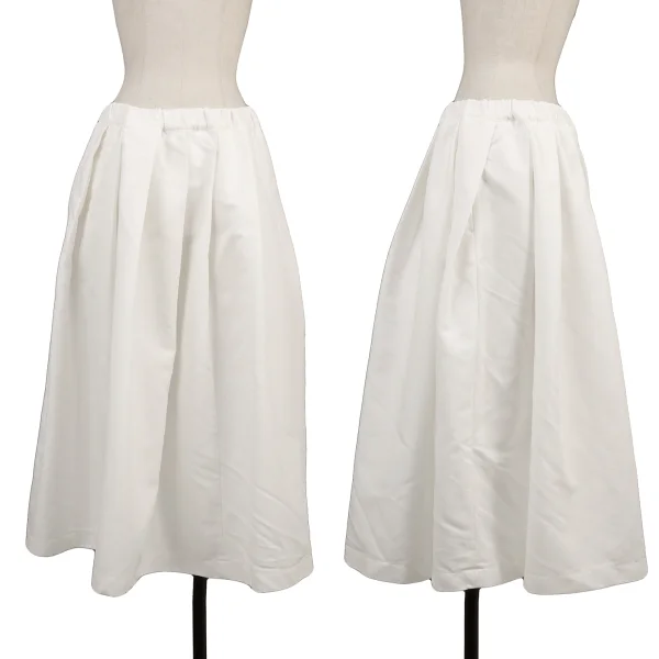 COMME des GARCONS Poly Pleated Skirt White M K-167965_001