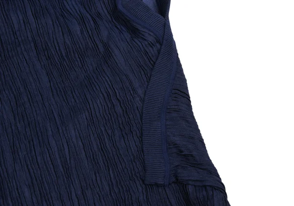 ISSEY MIYAKE Wrinkled Pleats Drape Neck Top K-167969_010