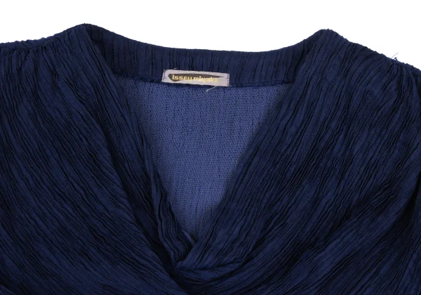 ISSEY MIYAKE Wrinkled Pleats Rib Switching Top & Skirt K-167971_004