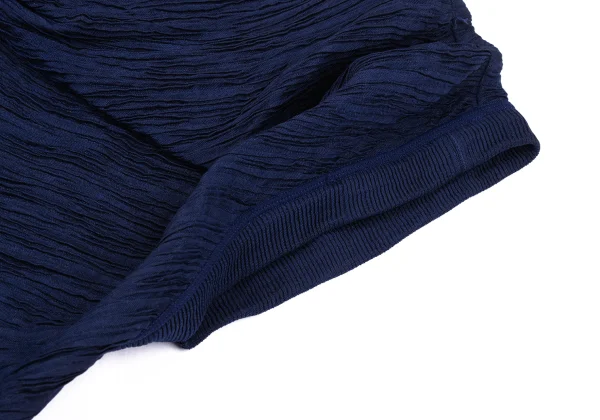 ISSEY MIYAKE Wrinkled Pleats Rib Switching Top & Skirt K-167971_005