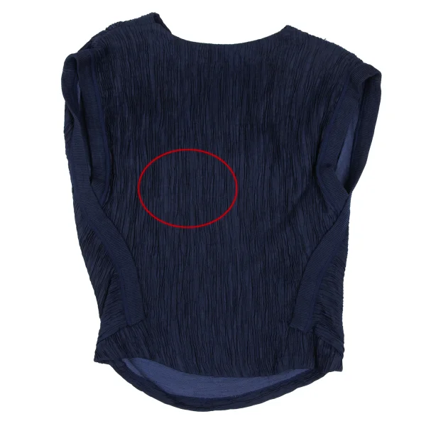 ISSEY MIYAKE Wrinkled Pleats Rib Switching Top & Skirt K-167971_008