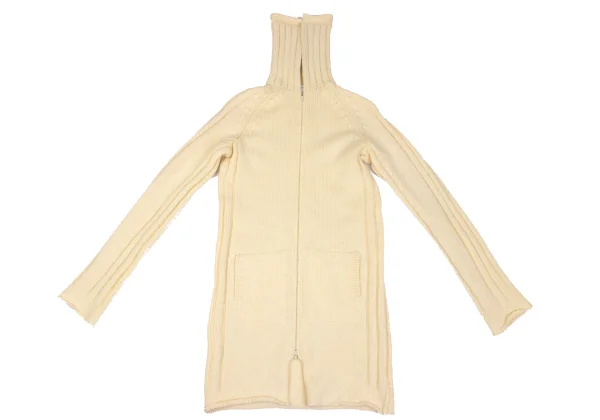 Yohji Yamamoto FEMME Wool Double-zip Long Knit K-167972_002