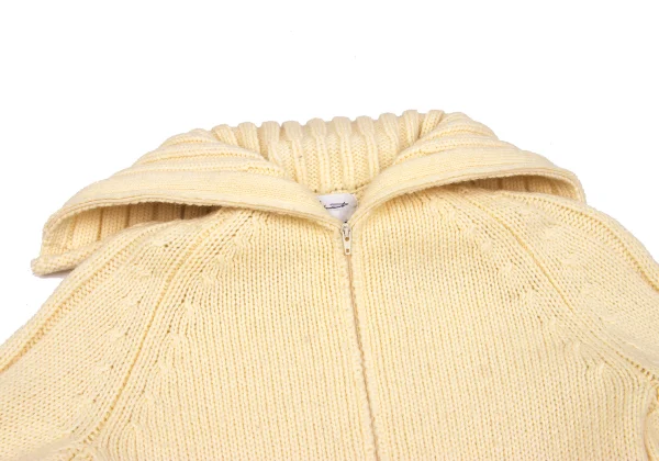 Yohji Yamamoto FEMME Wool Double-zip Long Knit K-167972_005