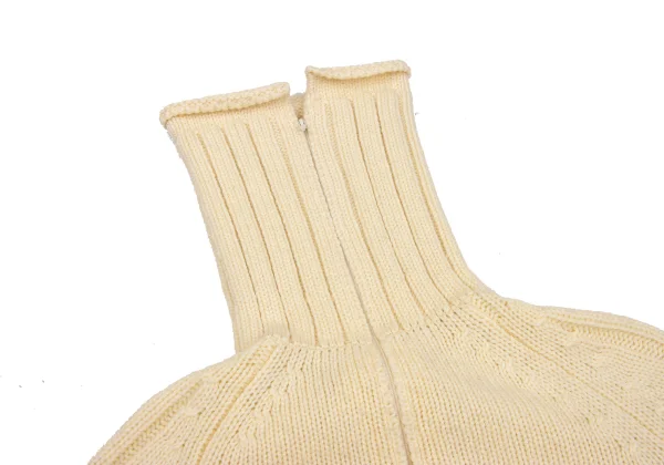 Yohji Yamamoto FEMME Wool Double-zip Long Knit K-167972_012