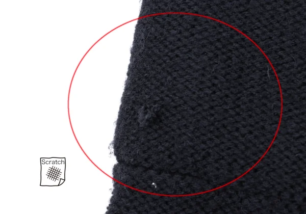 Y's Wool Turtleneck Low Gauge Ribbed Knit Dress K-167974_008