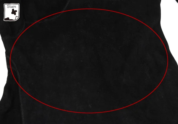 Yohji Yamamoto FEMME Lamb Leather Patch Switching Dress K-167975_004