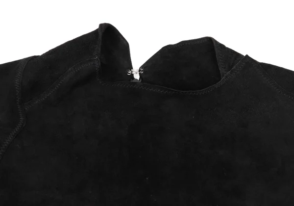 Yohji Yamamoto FEMME Lamb Leather Patch Switching Dress K-167975_005